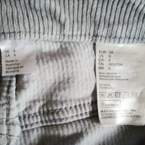 Pantalon corduroy gris - Picture 5 of 5